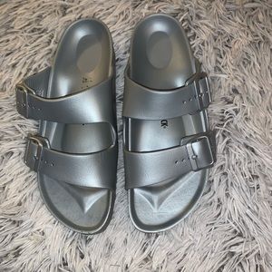 Silver Birkenstocks